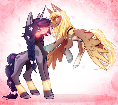 Shaded pony Shaded pony